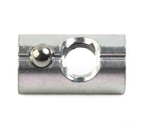 Blocs coulissants en aluminium et écrou M8 avec boule à ressort pour systèmes solaires photovoltaïques, options de paquet 10/20/50 (50 pièces)