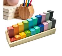 Blocs Cubes Mathématiques Interactif De Tri Mathématique Précoce En Bois