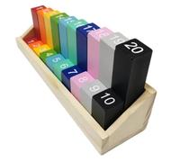Blocs Cubes Mathématiques Interactif De Tri Mathématique Précoce En Bois
