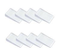 Blocs d ' arrêt de porte transparents, paquet de 8 supports de porte en PVC transparent avec texture supérieure nervurée pour portes intérieures de salle de t entrées de intérieur
