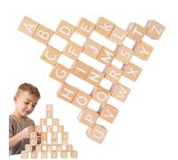 Blocs d'alphabétiques pour - Jeu éducatif d'apprentissage - Blocs de Construction de Lettres | pour la Salle de Classe, la Maison, la Famille, l'éducation, Le Jeu de développement des