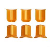 Blocs d'angle pour plinthes offrant une protection d'angle et un ajustement sans couture pour plinthes de 5,4 cm de hauteur dans divers projets d'installation (S doré)