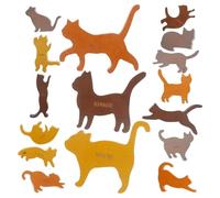 Blocs de Bois D’équilibre Chat Cartoon pour Garçon Fille, Jeu Éducatif | Bois Lisse, Formes Variées, Stimule Motricité Fine, Patience et Reconnaissance des Formes, pour Tout-petits
