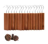 Blocs de Bois de Cèdre, 15 Pièces Blocs de Cèdre pour Le Rangement des Vêtements Désodorisant pour Tiroir et Armoire Accessoires de Cèdre pour Les Cintres et Les Tiroirs