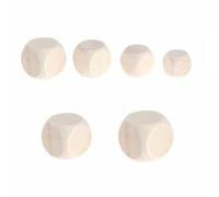 Blocs de bois non - Dés en bois, dés vierges pour projets | Les cubes d'artisanat en bois non peints à 6 faces sont assez polyvalents pour être utilisés pour créer et personnaliser des jouets