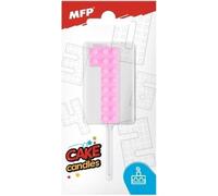 Blocs de bougies numéro 1 rose