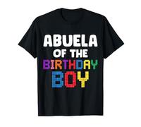 Blocs de Briques Abuela of The Birthday Boy Master Builder T-Shirt