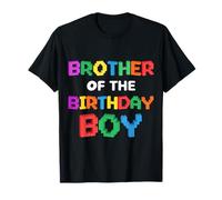 Blocs de Briques Brother of The Birthday Boy Master Builder T-Shirt