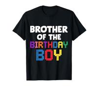 Blocs de Briques Brother of The Birthday Boy Master Builder T-Shirt