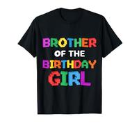 Blocs de Briques « Brother of The Birthday Girl Master Builder » T-Shirt
