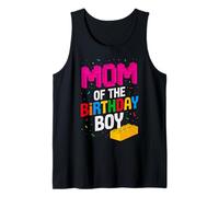 Blocs de briques de construction « Mom Of The Birthday Boy Master Builder » Débardeur
