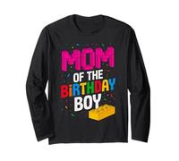 Blocs de briques de construction « Mom Of The Birthday Boy Master Builder » Manche Longue