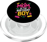 Blocs de Briques de Construction « Mom of The Birthday Boy Master Builder » PopSockets PopGrip pour MagSafe