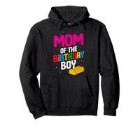 Blocs de briques de construction « Mom Of The Birthday Boy Master Builder » Sweat à Capuche