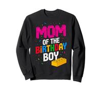 Blocs de briques de construction « Mom Of The Birthday Boy Master Builder » Sweatshirt