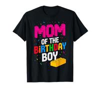 Blocs de briques de construction « Mom Of The Birthday Boy Master Builder » T-Shirt
