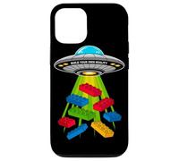 Blocs de Briques drôles Alien UFO Master Builder Cadeaux pour Enfants Coque pour iPhone 12/12 Pro