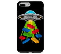 Blocs de Briques drôles Alien UFO Master Builder Cadeaux pour Enfants Coque pour iPhone 7 Plus/8 Plus