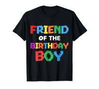 Blocs de Briques « Friend of The Birthday Boy Master Builder » T-Shirt