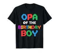 Blocs de Briques Opa of The Birthday Boy Master Builder T-Shirt
