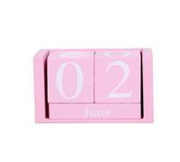 Blocs de calendrier en bois - 9,5 x 5 x 4,3 cm | 1 calendrier pour bureau | Blocs d'affichage élégants du mois et de la date, décoration en bois réutilisable et accessoires de bureau pour ferme