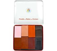 Blocs de cire en étui - 8 couleurs du monde