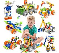Blocs de Construction 175 pièces 11-en-1 ,Jeux pour garçons et Filles-l'Apprentissage la Construction Jouets Créatif, interactif et éducatif pour Enfants de 3-12 Ans,