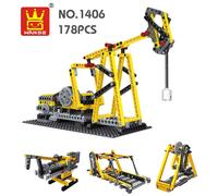 Blocs De Construction 4 En 1 Pour Garçons, 178 Pièces, Machine Électrique Électronique, Unité De Pompage De Faisceau, Briques, Bricolage, Jouets Créatifs, Cadeaux