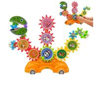 Blocs De Construction À Engrenages - Apprentissage Précoce | Coffret de Jeu d'Engrenages Électrique,Garçons Préscolaires École Chambre Salle de Jeux Anniversaire Fêtes Maternelle et Garderie