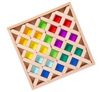 Blocs de construction arc-en-ciel | Jouets éducatifs empilables portables pour enfants, maison, école, voyage, salle de jeux, voyage en voiture, soirée familiale, anniversaire, vacances, camping