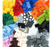 Blocs de construction classiques et créatifs - Mélange multicolore - 320 pièces Roues et essieux Pneus Pièces de voiture - Pierres de base compatibles avec toutes les grandes marques, cadeau pour