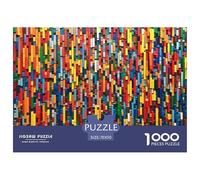 Blocs de Construction colorés Puzzle Amusant Divertissement Créatif Pièces Parfaitement Assorties 1000 Pièces Casse-tête Qualité Premium pour Adultes 70x50cm/1000pcs