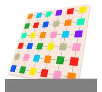 Blocs de construction colorés - Puzzle éducatif en bois pour favoriser la motricité et la pensée logique - Puzzle en bois - Pour à partir de 3 ans - Pour les fêtes d'anniversaire d' et