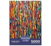 Blocs de Construction colorés Puzzles 1000 Pieces Cadeau Unique Jeu Éduchatif Challenge Toy À De Qualité Supérieure Peinture Art pour Adultes Et Enfants 38x26cm/1000pcs