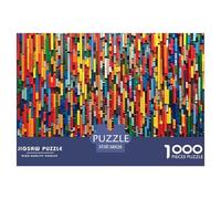 Blocs de Construction colorés Puzzles 1000 Pièces pour Adultes Et Enfants coloré Premium Quality Jeu Éduchatif Parfait Décoration De La Maison 38x26cm/1000pcs