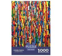 Blocs de Construction colorés Puzzles De 1000 Pièces pour Toute La Famille Classiques Jeu Éduchatif Défi Jouet, Art Adultes Enfants 70x50cm/1000pcs