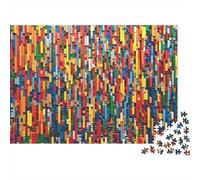 Blocs de Construction colorés Puzzles pour Adultes 1000 Teile ÉduChatif Challenge Toy Artisanat Cadeau Famille Home Decor pour Adultes Et Enfants À Partir De 14 Ans 1000pcs (75x50cm)