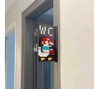 Blocs de construction créatifs Super Mario, numéro de porte, signe de toilette, blocs de construction en briques, accessoires pour la maison, assemblage à monter soi-même, nouvelle collection 2025 Sin