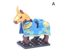 Blocs De Construction De Chevalier De Guerre Avec Cheval, Armure Avec Selle, Thème Animal, Modèle De Jouets, Cheval De Guerre Avec Robe De Cheval, Cadeaux Pour Enfants