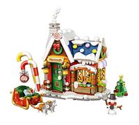 Blocs de Construction de Maison de Noël, 788 Pièces Mini Noël Architecture Village de Noël, Créatif de Jouet de Noël Briques de Construction