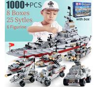 Blocs De Construction De Navires De Guerre De La Seconde Guerre Mondiale, Modèle Inglys, Cuirassé, Série Militaire, Jouets Pour Garçons, Cadeaux Pour Enfants, 1000 Pièces