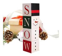 Blocs de construction de Noël | 4 pièces Décoration festive - Décoration de bureau de Noël, pour collectionneurs, amateurs de bricolage, maison, bureau, chambre à coucher, salon, bibliothèque, vitrine