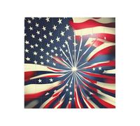 Blocs de construction de puzzle en brique vibrante pour loisirs créatifs, décoration de bureau, drapeau américain, feu d'artifice