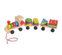 Blocs De Construction De Train Amusants, Modèles De Jouets En Bois Pour Bébés, Blocs Empilables Solides, Jouets Éducatifs Pour Enfants, Cadeaux Pour Enfants