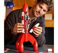 Blocs de construction du site d'atterrissage lunaire, modèle de scène d'exploration spatiale, jouets en briques pour collectionneur, cadeau de fête de Noël 1283pcs D
