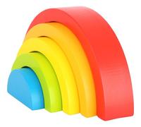 Small Foot Design – Blocs en bois Arc-en-ciel 10585 – Motricité pour bébés, 5 formes