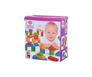 Blocs de construction en bois colorés bébé