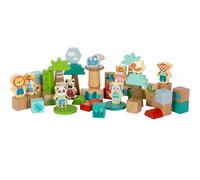 Small Foot Blocs de Construction « Jungle Friends » en Bois certifié FSC® 100%, dès 1 an, 12768