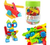 Blocs De Construction En Forme De Hérisson, 150 Pièces Blocs De Poils, 3D Blocs De Jouets Pour Le Développement Du Cerveau Des Enfants Jouets Éducatifs Pour Le Chargement De Tonneaux