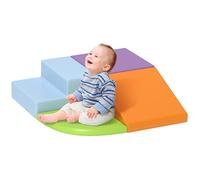 Blocs de construction en mousse - HOMCOM - polyuréthane - 45 x 45 x 25 cm - vert, orange clair, violet clair, bleu clair